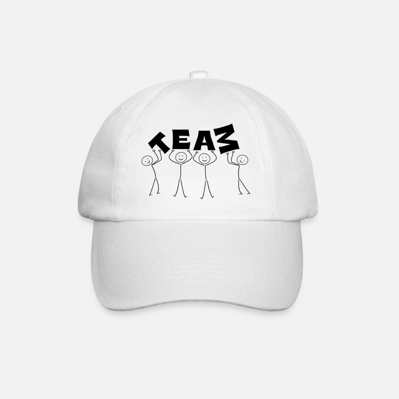 Équipe - Casquette classique - blanc/blanc