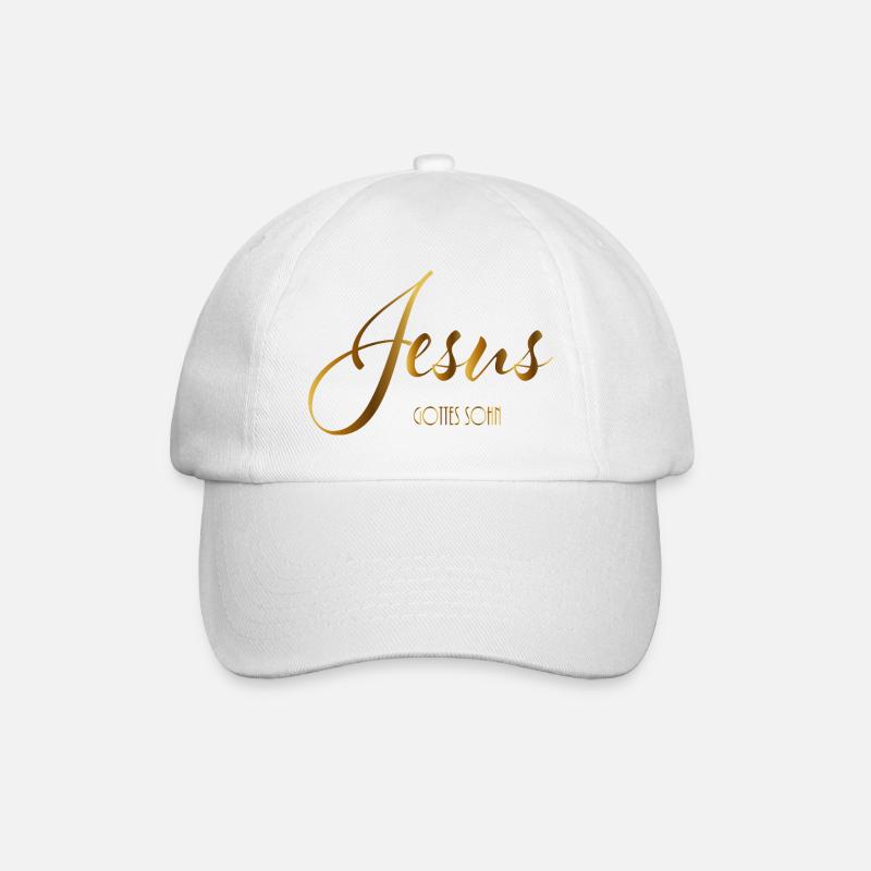 Jesus Gottes Sohn - Baseballkappe - Weiß/Weiß