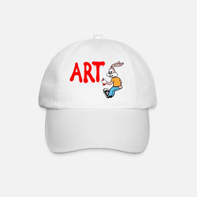 Serge Le Lapin graffeur - Casquette classique - blanc/blanc