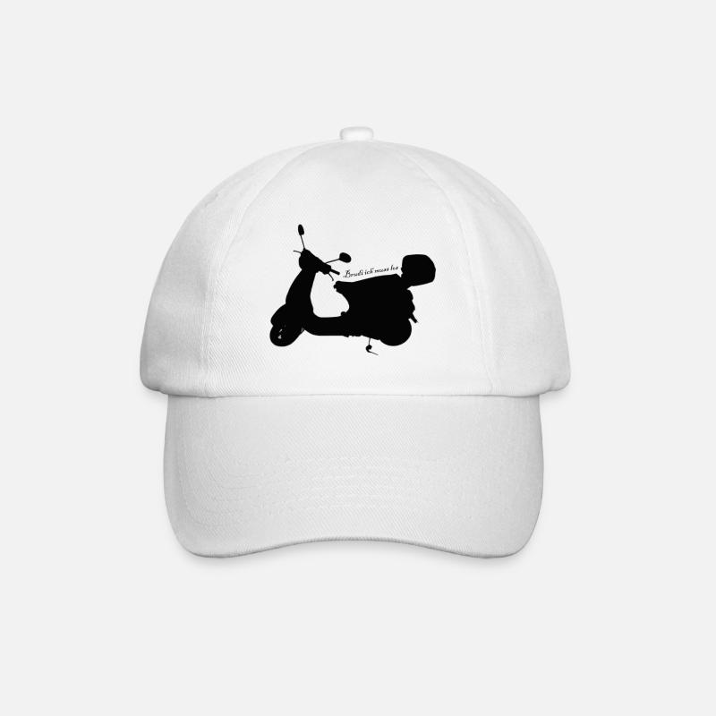 Roller Urlaub - Baseballkappe - Weiß/Weiß