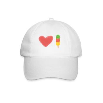 I LOVE Cactus - Baseball Cap - white/white - Front