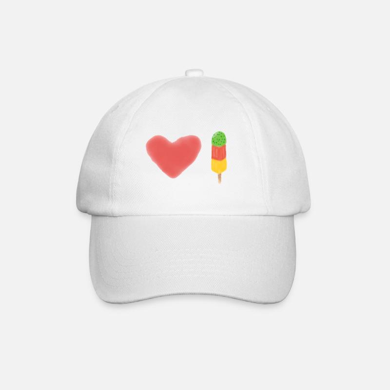 I LOVE Cactus - Casquette classique - blanc/blanc