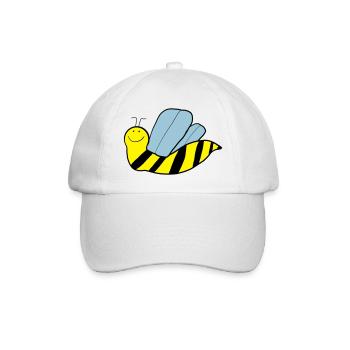 Flotte Biene - Baseballkappe - Weiß/Weiß - Vorne