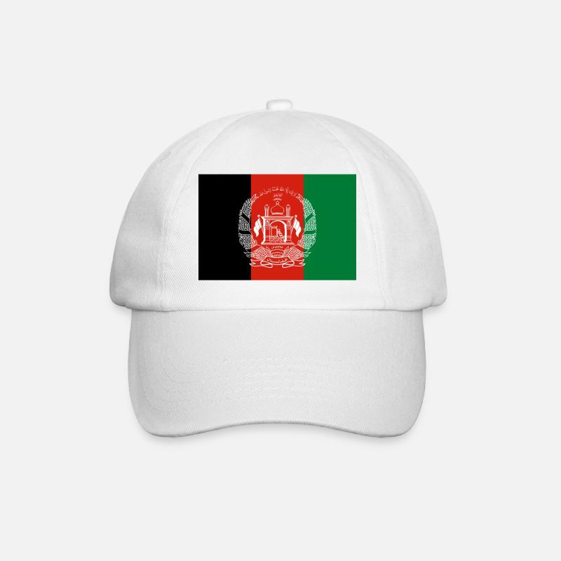 Fier drapeau de l'Afghanistan - Casquette classique - blanc/blanc