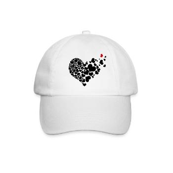 Heart from heart - Baseball Cap - white/white - Front