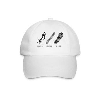 Swim Bike Run - Baseball Cap - white/white - Front