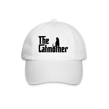 The Catmother Cat Mom Katzen Liebe - Baseballkappe - Weiß/Weiß - Vorne