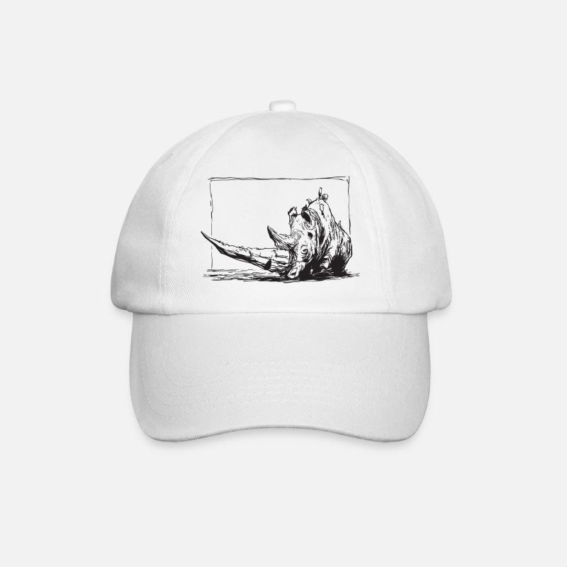 Rhinocéros - Casquette classique - blanc/blanc