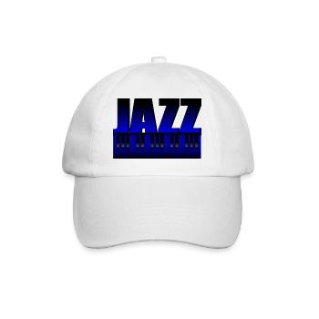 jazz bleu - Casquette classique - blanc/blanc - Devant