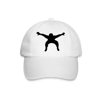 Fußball- oder Handballkeeper mit breiten Händen - Baseballkappe - Weiß/Weiß - Vorne