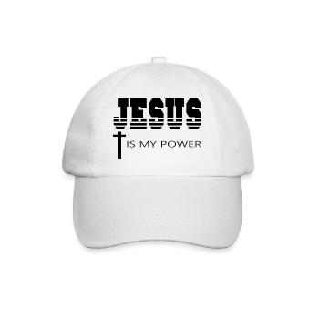 Jesus Christ God God - Baseball Cap - white/white - Front