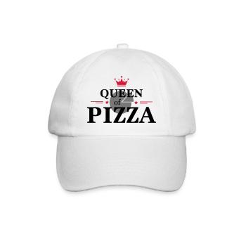 Reine de la pizza - Casquette classique - blanc/blanc - Devant