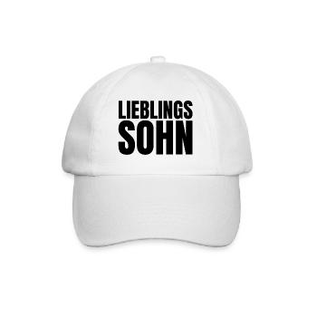 Lieblingssohn Sohn Vater Mutter Familie Geschenk - Baseballkappe - Weiß/Weiß - Vorne