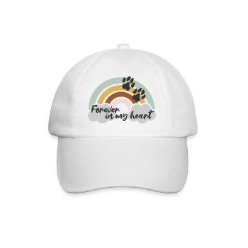 forever in my heart - Baseball Cap - white/white - Front