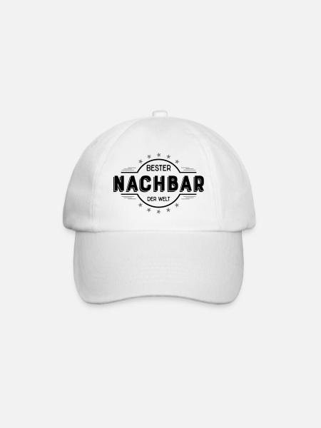 Nachbar - Baseballkappe - Weiß/Weiß