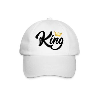 King - Baseball Cap - white/white - Front