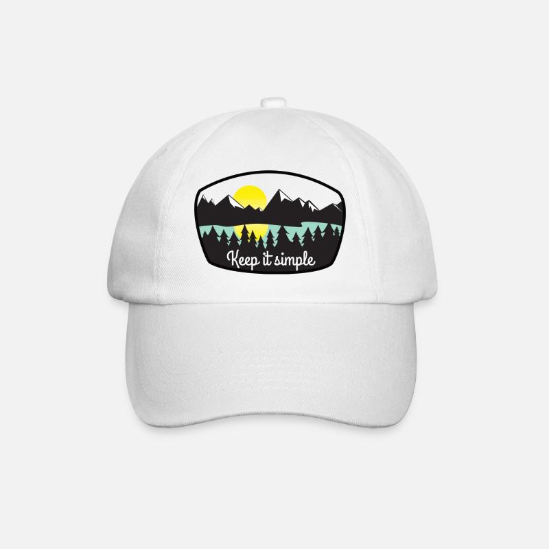 Keep it simple - Baseballkappe - Weiß/Weiß