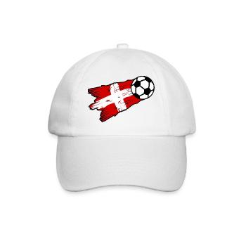 Schweizer Fußball - Baseballkappe - Weiß/Weiß - Vorne