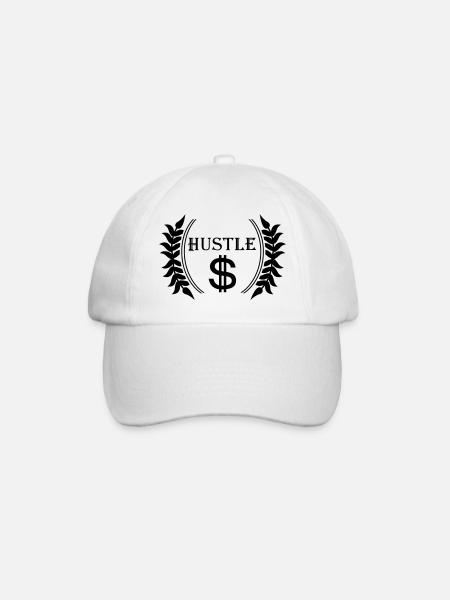 Hustle - Baseball Cap - white/white