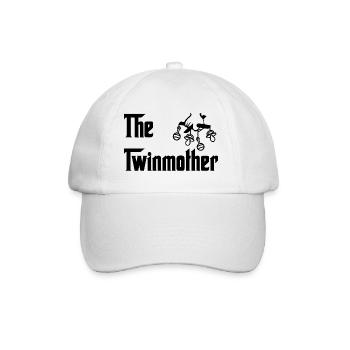 The Twinmother Mama Zwillinge - Baseballkappe - Weiß/Weiß - Vorne