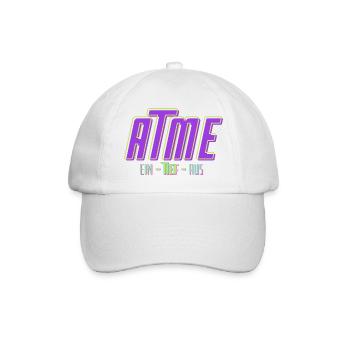 ATME. Ein - tief - aus. - Baseballkappe - Weiß/Weiß - Vorne