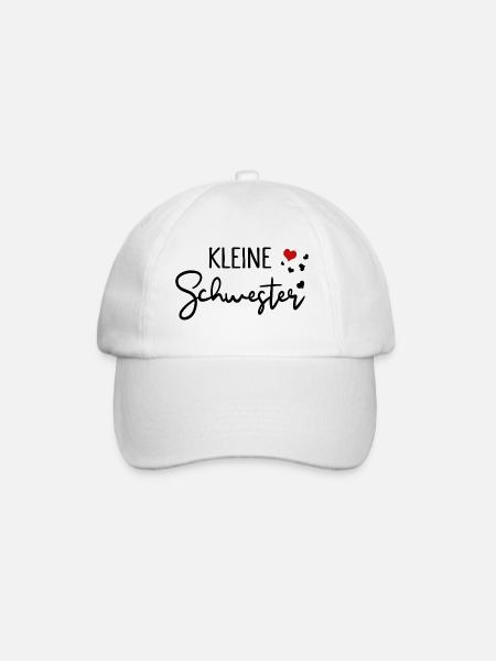 Kleine Schwester Familien Liebe - Baseballkappe - Weiß/Weiß