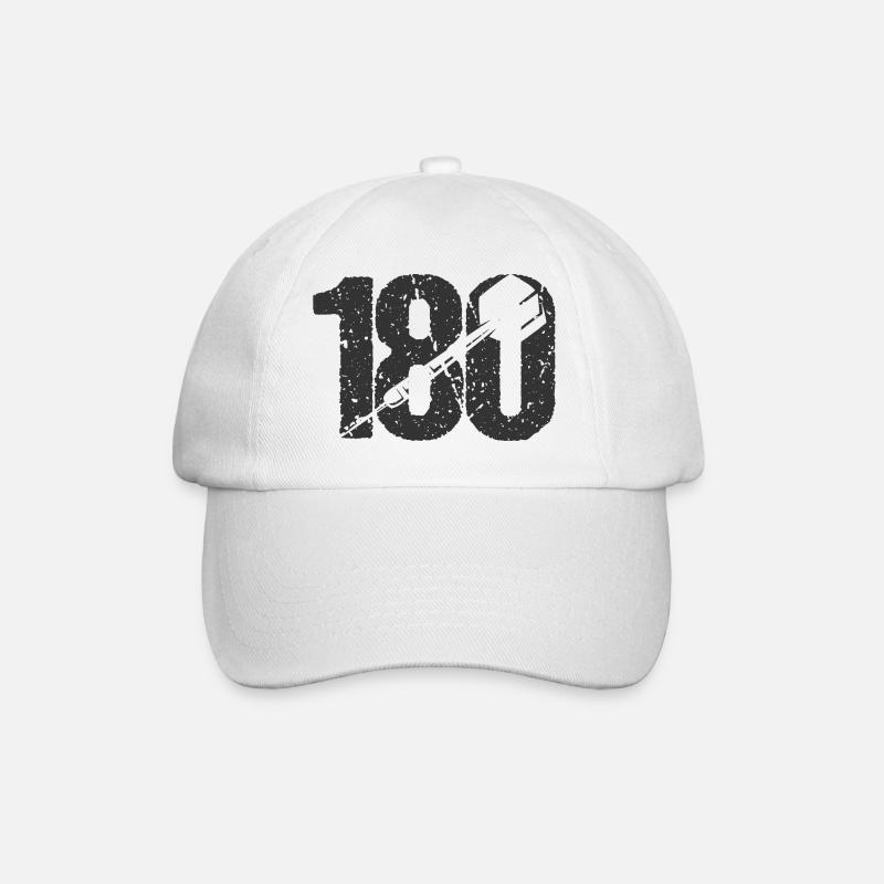DART DARTS 180 ONEHUNDREDANDEIGHTY DARTS PLAYER - Baseball Cap - white/white