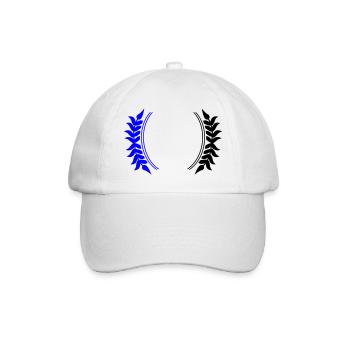 Kranz Symbol - Baseballkappe - Weiß/Weiß - Vorne