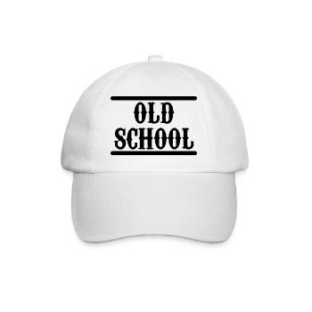 Old School - Baseballkappe - Weiß/Weiß - Vorne