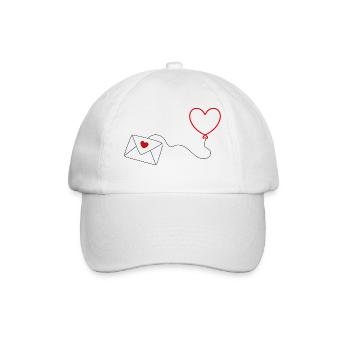 Saint-Valentin, Saint-Valentin, Saint-Valentin - Casquette classique - blanc/blanc - Devant