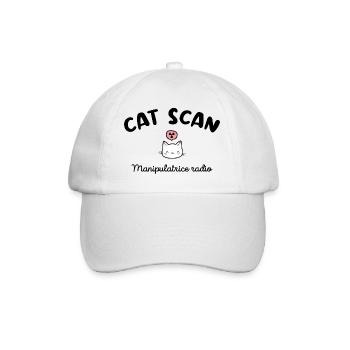 CAT SCAN Manipulatrice radio Chat Radiologie - Casquette classique - blanc/blanc - Devant