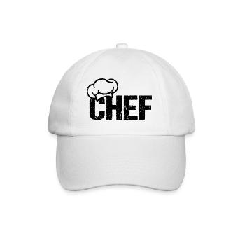 CHEF Chef's Hat - Baseball Cap - white/white - Front