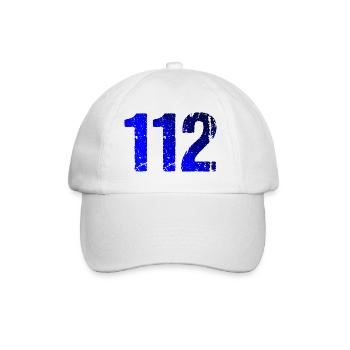 112 Blue Light Emergency Rescue - Baseball Cap - white/white - Front