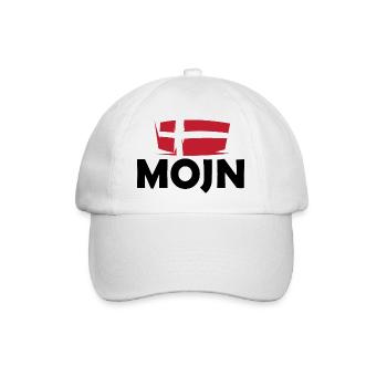 Denmark Symbol Logo icon dansk mojn moin flag - Baseball Cap - white/white - Front