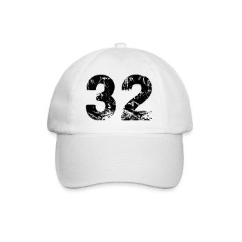32 - Baseball Cap - white/white - Front