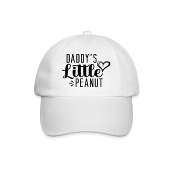 Daddy's little Peanut - Baseball Cap - white/white - Front