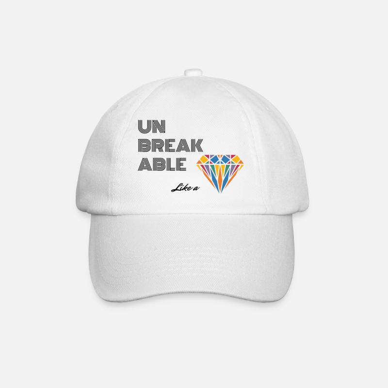 UNBREAKABLE DIAMOND - Baseballkappe - Weiß/Weiß