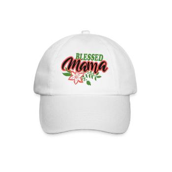 Blessed mama - Baseballkappe - Weiß/Weiß - Vorne