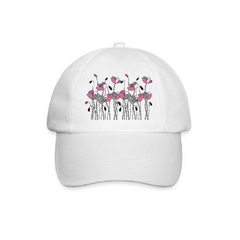 Fleur - Casquette classique - blanc/blanc - Devant