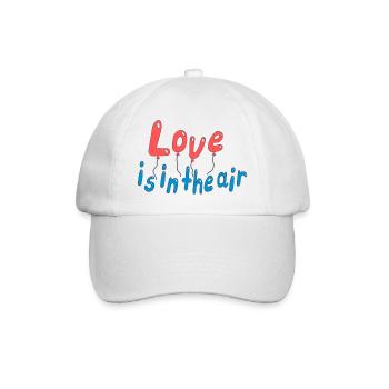 L’amour est dans l’air - Casquette classique - blanc/blanc - Devant