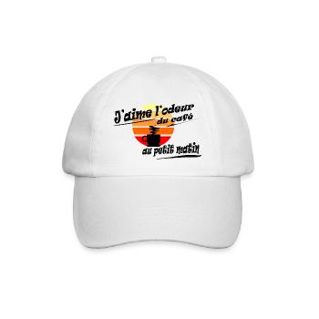 T-shirt café mug Café au petit matin - Casquette classique - blanc/blanc - Devant
