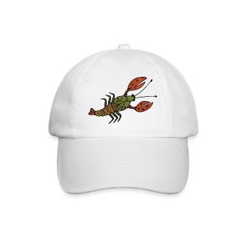 Krebs - Baseballkappe - Weiß/Weiß - Vorne
