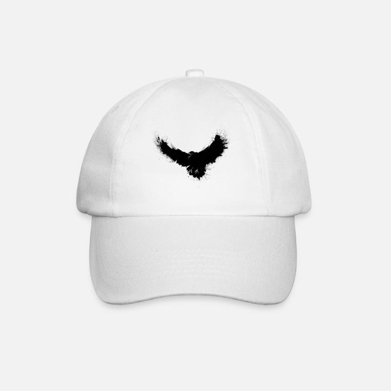 Dark Raven - Baseballkappe - Weiß/Weiß