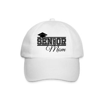 Senior 2023 Mutter Stolze Mutter von Absolventen - Baseballkappe - Weiß/Weiß - Vorne