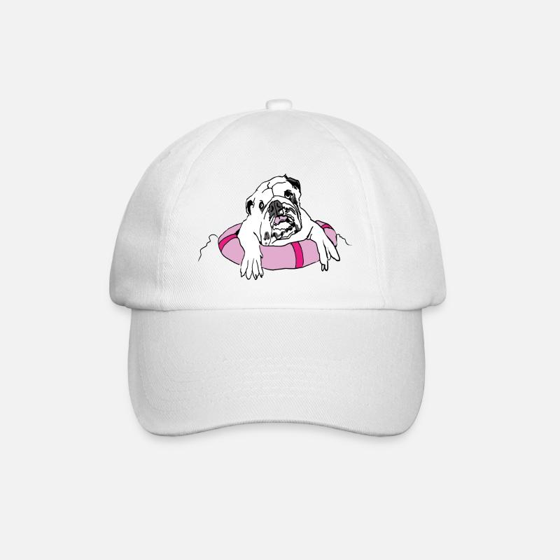 Bouledogue français - Casquette classique - blanc/blanc