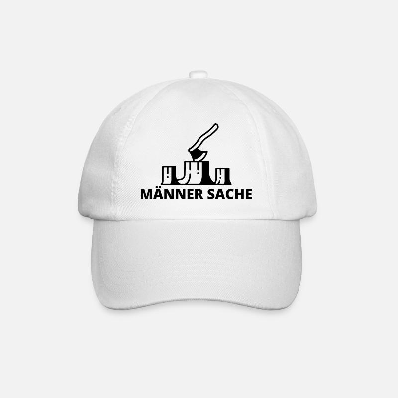 Männer Sache Holzfäller - Baseballkappe - Weiß/Weiß