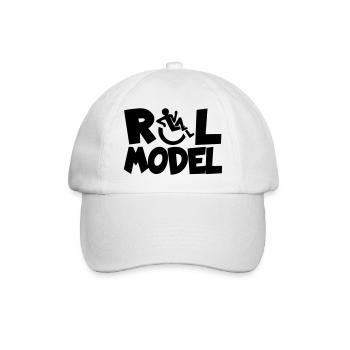 Every wheelchair user is a role model * - Baseball Cap - white/white - Front