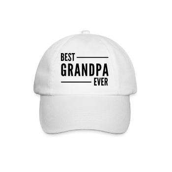 BEST GRANDPA EVER. GRANDPA GIFT - Baseball Cap - white/white - Front