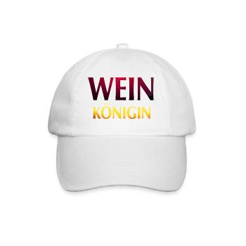 Wein Königin - Baseballkappe - Weiß/Weiß - Vorne
