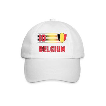 Belgien Fußball Mannschaft - Baseballkappe - Weiß/Weiß - Vorne